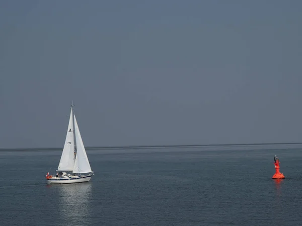 Zeilschip Boot Het Water Vaartuigtransport — Stockfoto