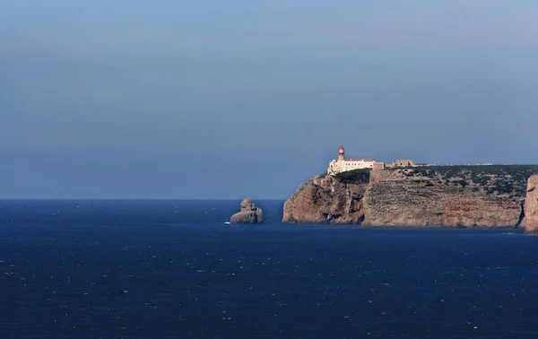 Cabo Sao Vincente Portugal Extremo Suroeste Europa Continental Faro Considerado — Foto de Stock