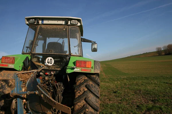 Oude Trekker Het Veld — Stockfoto