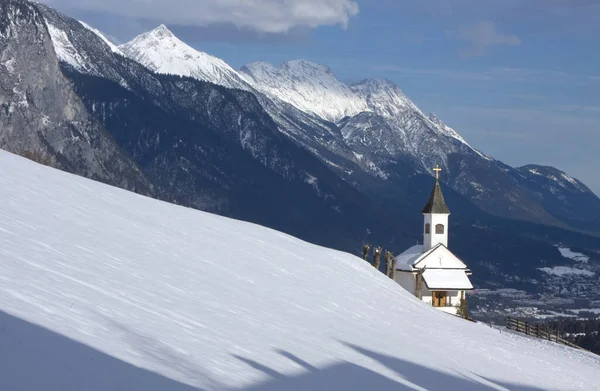 Vista Las Hermosas Montañas Los Alpes — Foto de Stock