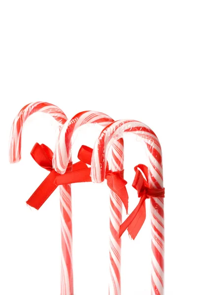 Candy Cane Isolated White Background — Stock Photo, Image