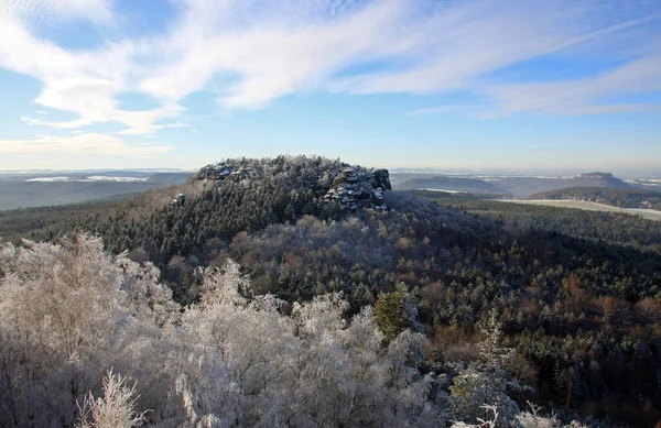 Bela Vista Paisagem Inverno — Fotografia de Stock