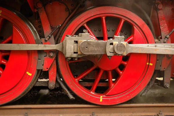 Tren Viejo Locomotora Vapor Vehículo Ferroviario —  Fotos de Stock