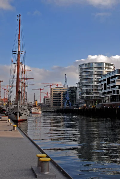 Hamnstad Hamburg Tyskland — Stockfoto