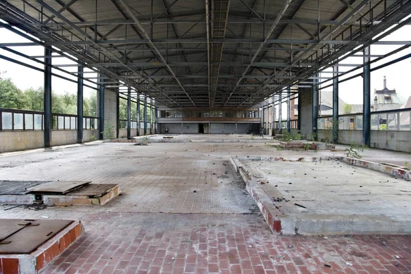 Intérieur Industriel Une Usine — Photo