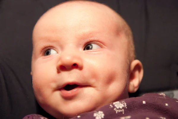Zbliżenie Portret Cute Baby — Zdjęcie stockowe