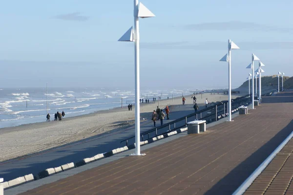 Turbiny Wiatrowe Plaży — Zdjęcie stockowe
