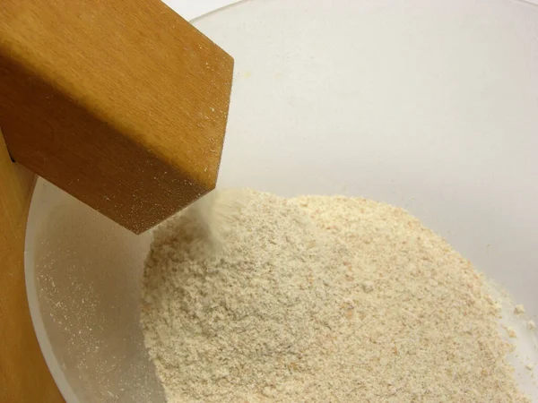 Freshly Ground Flour Grain Mill — Stock Photo, Image