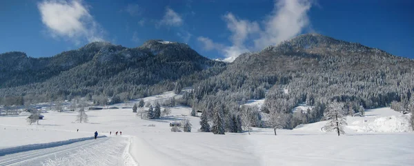 Vacker Utsikt Över Alperna Berg Bakgrund — Stockfoto