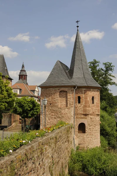 Vista Torre Histórica Del Casco Antiguo Ciudad Carcasona Francia — Foto de Stock