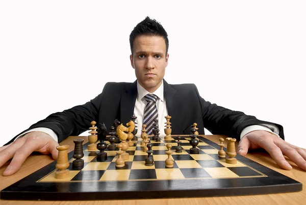 Business World Chess Game — Stock Photo, Image