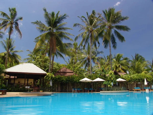 Bazén Thajském Hotelu — Stock fotografie