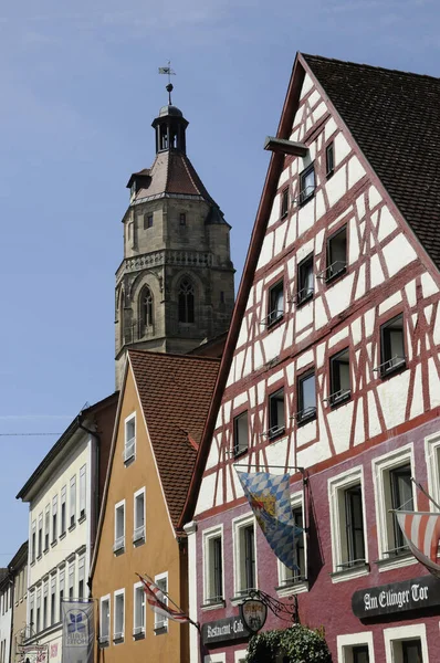 Vista Cidade Velha Rothenburg Der Tauber Alemanha — Fotografia de Stock