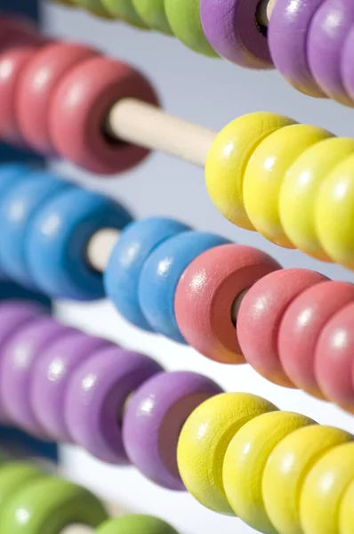 Mathematics Abacus Old Type Calculator — Stock Photo, Image