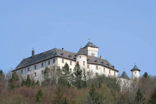 Malerischer Blick Auf Die Majestätische Mittelalterliche Burgarchitektur — Stockfoto