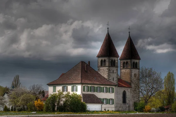 Sur Île Reichenau Dans Lac Constance Construit 1080 Sur Vieilles — Photo