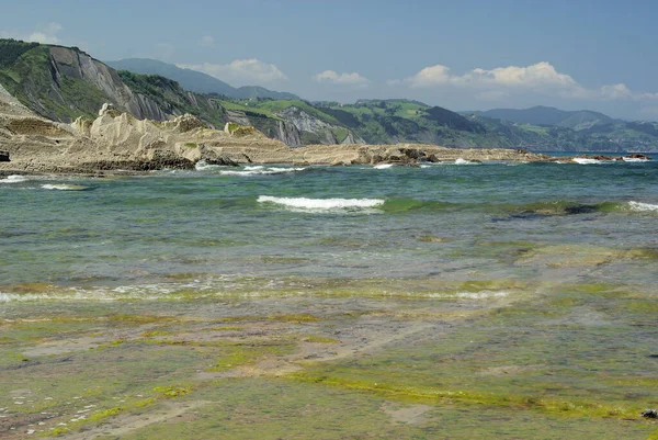 Costa Vasca Vicino Zumaia Costa Vasca Vicino Zumaia — Foto Stock