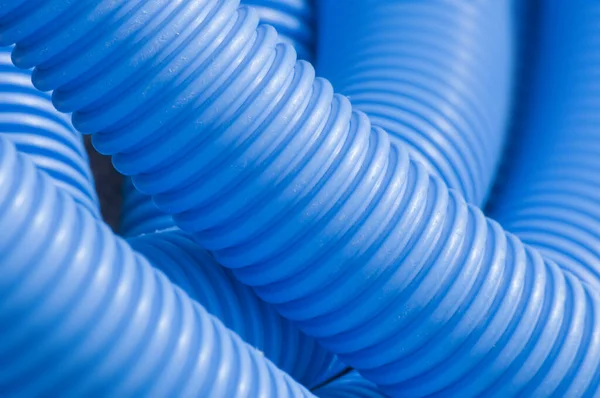 Tubos Plástico Azul Renderizado — Foto de Stock