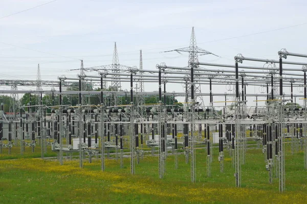 High Voltage Power Lines — Stock Photo, Image