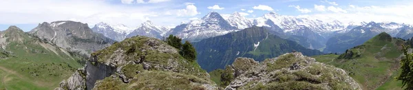 Eiger Kuzey Yüzlü Panorama — Stok fotoğraf
