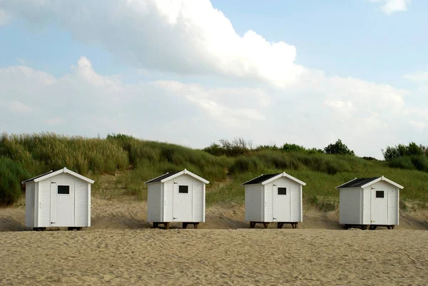 Casa Campo Praia Para Praia Perto Breskens Holanda — Fotografia de Stock