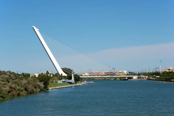 Vista Panorâmica Arquitetura Estrutura Ponte — Fotografia de Stock