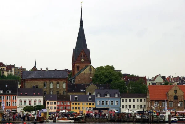 Озил Город Вершине Фьорда Севере Германии — стоковое фото