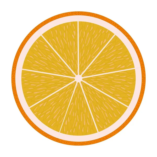 Επίπεδη Σχεδίαση Εικονίδιο Του Πορτοκαλιού Στο Περιβάλλον Εργασίας Χρήστη Χρώματα — Διανυσματικό Αρχείο