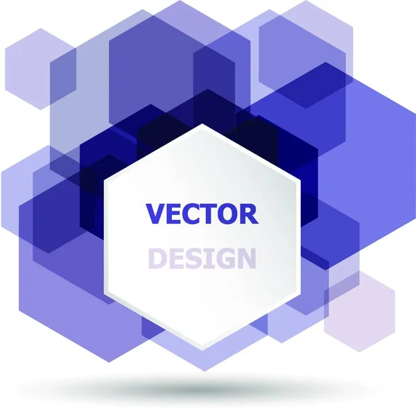 Абстрактний Фіолетовий Шестикутний Шаблон Банера Фондовий Вектор — стоковий вектор