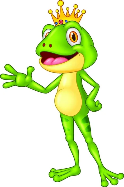 Rendered Illustration Frog Cartoon Character — Stock Vector
