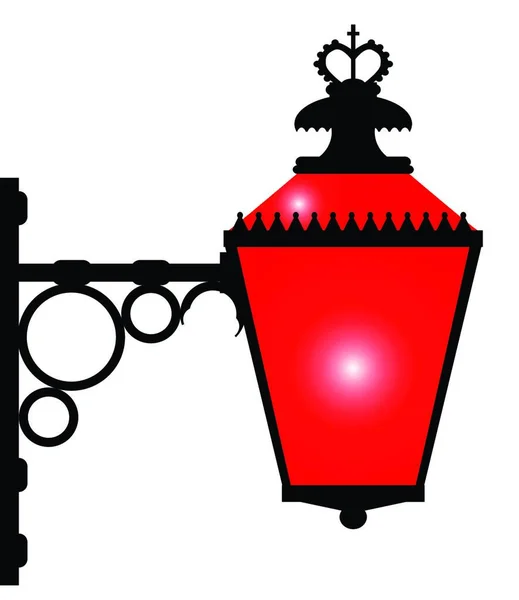 Een Typische Broer Rood Licht Stadsdeel Teken — Stockvector