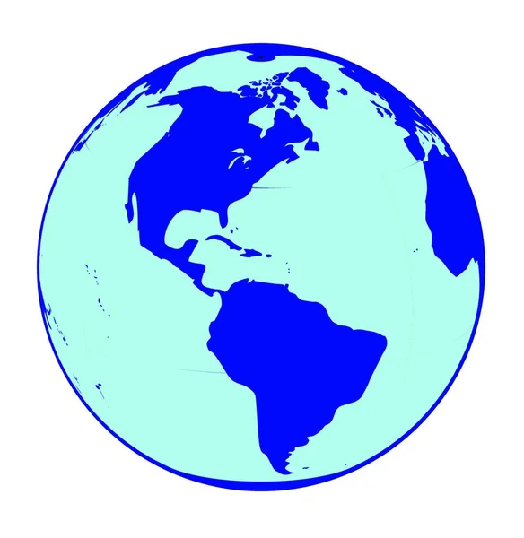 ベクトル世界地図地球地図 — ストックベクタ