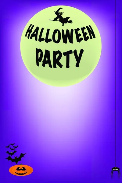 Плакат Вечеринки Хэллоуин Приглашение — стоковый вектор