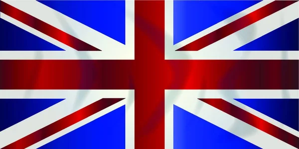 Typische Union Jack Flagge Des Vereinigten Königreichs Von England Schottland — Stockvektor