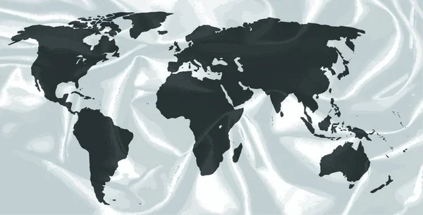 ベクトル世界地図地球地図 — ストックベクタ