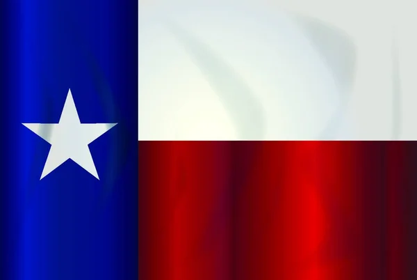 Bandera Del Estado Texas — Archivo Imágenes Vectoriales