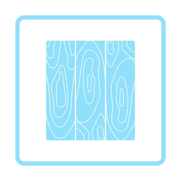 Ikon Parketta Deszka Minta Kék Keret Kialakítása Vektoros Illusztráció — Stock Vector