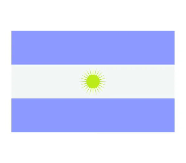 Arjantin Bayrağı Vektör Illüstrasyonu — Stok Vektör