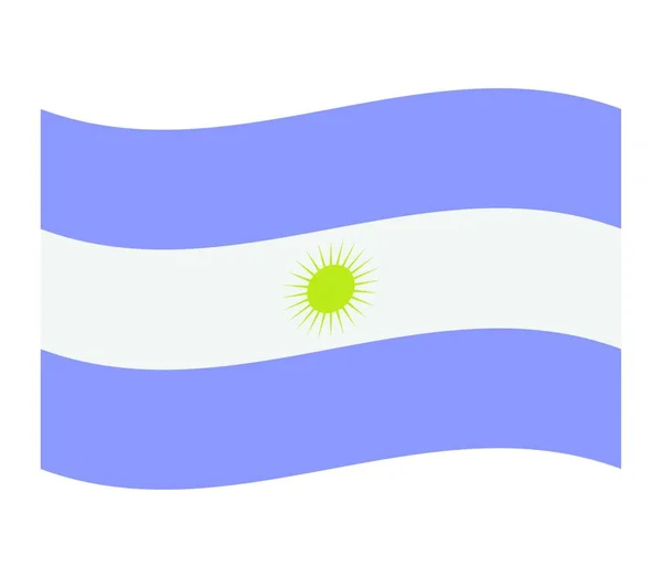 Argentyńska Flaga Ilustracja Wektora — Wektor stockowy