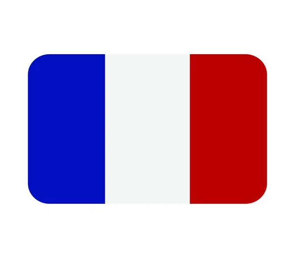 Zászló Franciaország Hazafiság Ország — Stock Vector