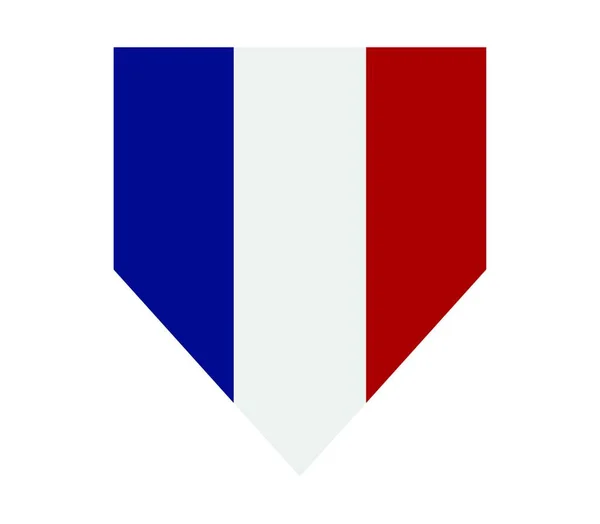 Flaga Francji Patriotyzmu Kraju — Wektor stockowy