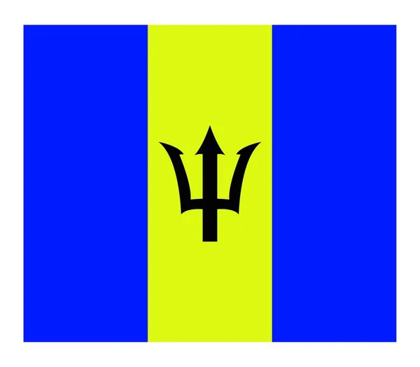 Barbados Flagge Vektorabbildung — Stockvektor