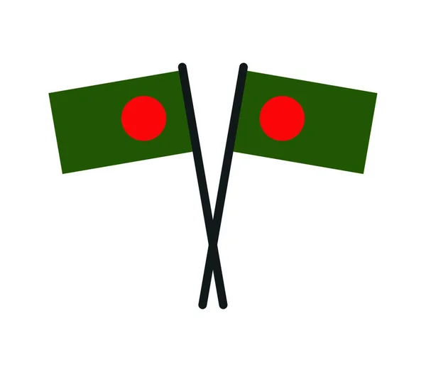 Drapeau Bangladesh Illustration Vectorielle — Image vectorielle