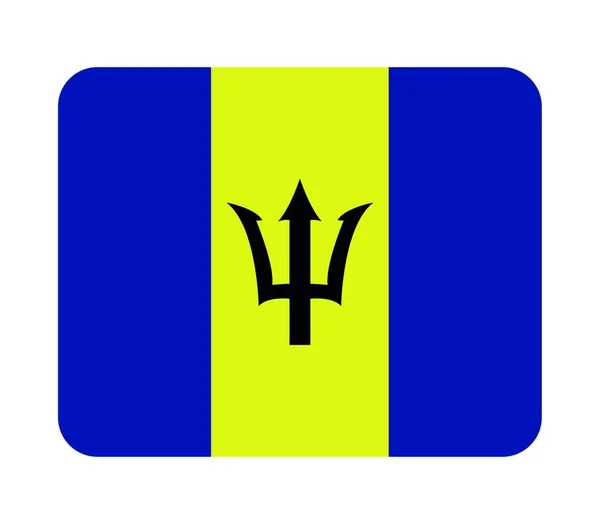 Flaga Barbados Ilustracja Wektora — Wektor stockowy