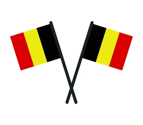 Drapeau Belge Illustration Vectorielle — Image vectorielle