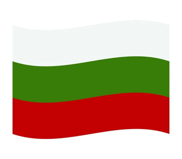 Bulgarische Flagge Vektorillustration — Stockvektor