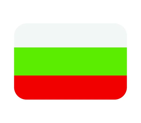 Bulgarian Flag Vector Illustration — Stock Vector