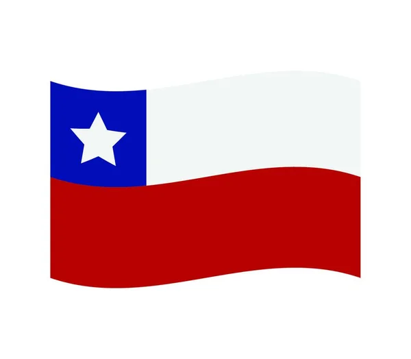 Bandeira Chile Ilustração Vetorial —  Vetores de Stock