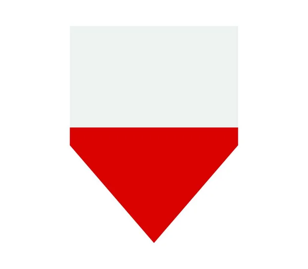 波兰国旗 矢量图解 — 图库矢量图片