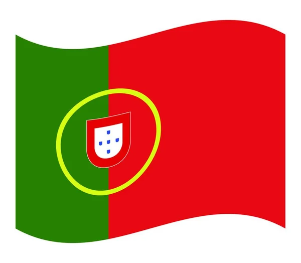 Portugal Flag Vector Illustration — 图库矢量图片